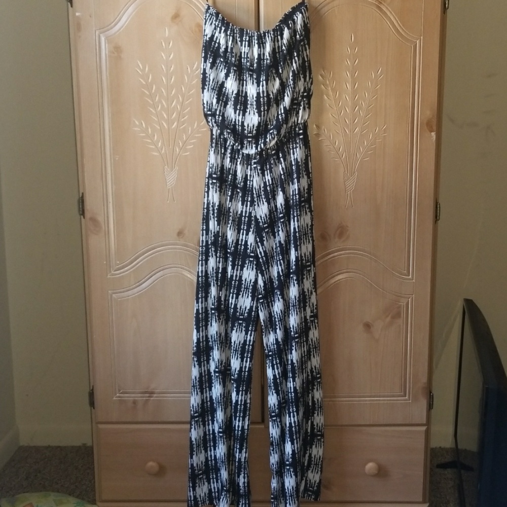 Black and white jumpsuit